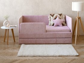 Диван-кровать Happy (розовый) в Поваренке - povarenka.mebel-nsk.ru | фото