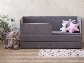 Диван-кровать Happy (темно-серый) в Поваренке - povarenka.mebel-nsk.ru | фото