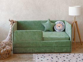 Диван-кровать Happy (зеленый) в Поваренке - povarenka.mebel-nsk.ru | фото