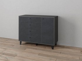 Комод «Катрин-13» (графит/гранит лофт) в Поваренке - povarenka.mebel-nsk.ru | фото