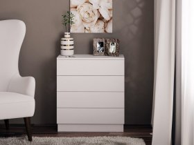 Комод Км010 (белый) в Поваренке - povarenka.mebel-nsk.ru | фото