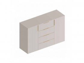 Комод с 4 ящ., 2створ. «Тефия» (тефия/софт сантьяго) в Поваренке - povarenka.mebel-nsk.ru | фото