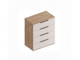 Комод с ящиками Сицилия (дуб альпийский/тефия) в Поваренке - povarenka.mebel-nsk.ru | фото