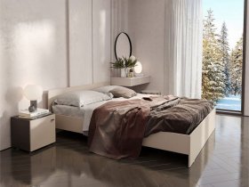 Кровать двухспальная 1,6м Гиза в Поваренке - povarenka.mebel-nsk.ru | фото