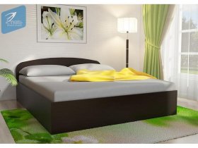Кровать двуспальная 1,6м с подъем. мех. (венге) в Поваренке - povarenka.mebel-nsk.ru | фото