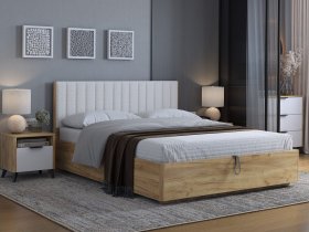 Кровать двуспальная 1,6м Юлия в Поваренке - povarenka.mebel-nsk.ru | фото