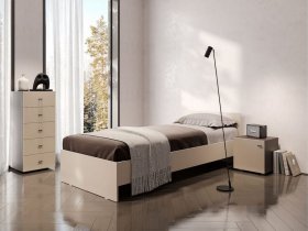 Кровать односпальная 0,9м Гиза в Поваренке - povarenka.mebel-nsk.ru | фото