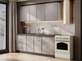 Кухонный гарнитур «Адель» 2,0м (нео) в Поваренке - povarenka.mebel-nsk.ru | фото
