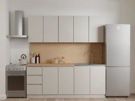 Кухонный гарнитур Мори 2,0 м (сатин) в Поваренке - povarenka.mebel-nsk.ru | фото