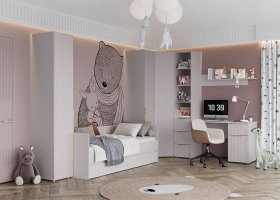 Модульная детская «Тефия» (тефия/софт сантьяго) в Поваренке - povarenka.mebel-nsk.ru | фото