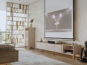 Модульная гостиная Одетта (дуб эндгрей/меланж) в Поваренке - povarenka.mebel-nsk.ru | фото