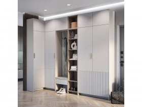 Модульная прихожая Пандора (кашемир/MF03) в Поваренке - povarenka.mebel-nsk.ru | фото