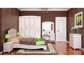 Модульная спальня Каролина в Поваренке - povarenka.mebel-nsk.ru | фото