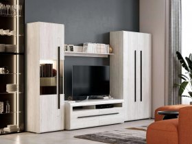 Модульная стенка Ницца (дуб витенберг) в Поваренке - povarenka.mebel-nsk.ru | фото