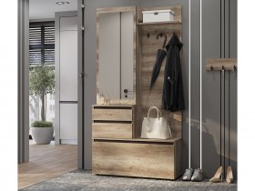 Прихожая ПР-04 Энигма (венге/дуб каньон) в Поваренке - povarenka.mebel-nsk.ru | фото
