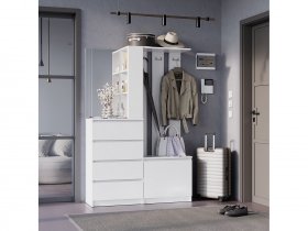 Прихожая Симпл ПР-04 (белый) в Поваренке - povarenka.mebel-nsk.ru | фото