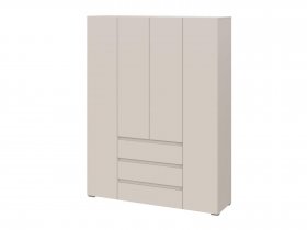 Шкаф четырехстворчатый с ящиками Люмо ШК-05 в Поваренке - povarenka.mebel-nsk.ru | фото