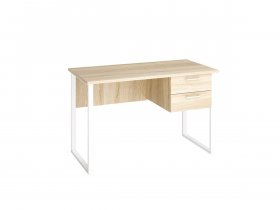 Стол компьютерный Ст152 (дуб сонома/белый муар) в Поваренке - povarenka.mebel-nsk.ru | фото