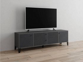 Тумба под ТВ Парус-10 (графит/гранит лофт) в Поваренке - povarenka.mebel-nsk.ru | фото