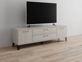 Тумба под ТВ Парус-13 (ясень анкор светлый) в Поваренке - povarenka.mebel-nsk.ru | фото